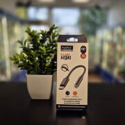 Кабель переходник USB-С to 3.5mm FaizFull FP53 графит
