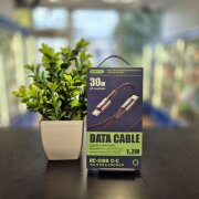 Кабель USB-C USB-C Remax RC-100 30W 1.2 метр черный