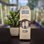 Кабель USB USB-C Hoco X20 2 метра белый