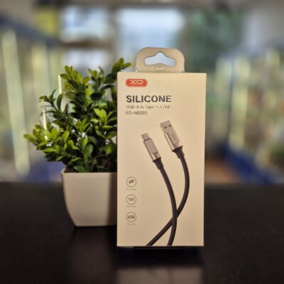 Кабель USB USB-C XO 6A черный 