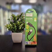 Кабель USB Lightning Hoco X122/X124 1 метр черный