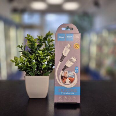 Кабель USB Lightning Hoco X82 1 метр белый 
