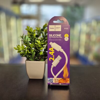 Кабель USB micro-USB Hoco X122 1 метр белый 